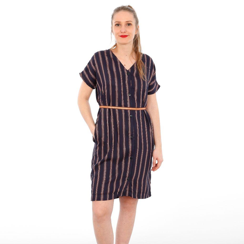 Papierschnittmuster Blusenkleid Frau Edda XS-XXL